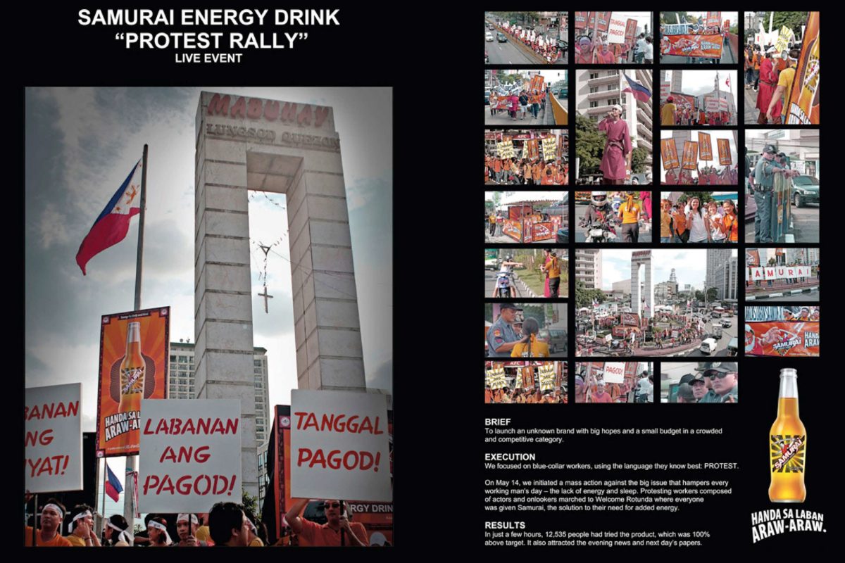 SAMURAI ENERGY DRINK CASEBOARD